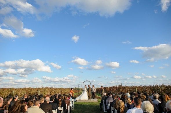 East Coast Vineyard Outdoor Wedding Ceremony