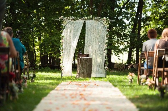 Farm Wedding Outdoor Ceremony Location
