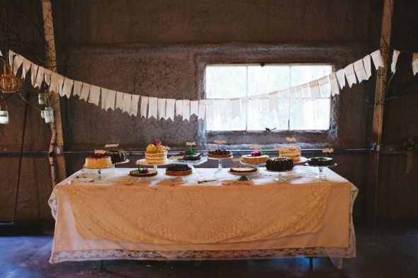 Rustic Style Sweets Table