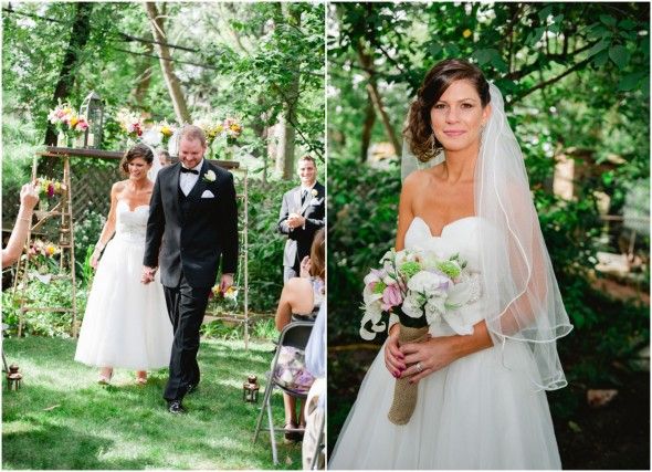 Backyard Wedding Bride + Groom
