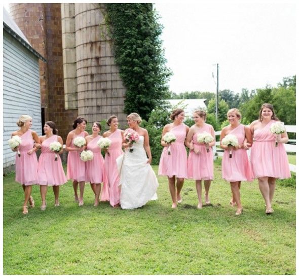 Classic Country Wedding Bridal Party