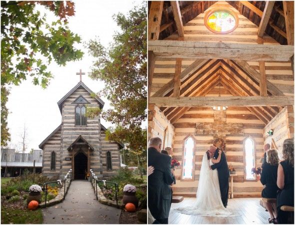 Rustic country wedding chapel