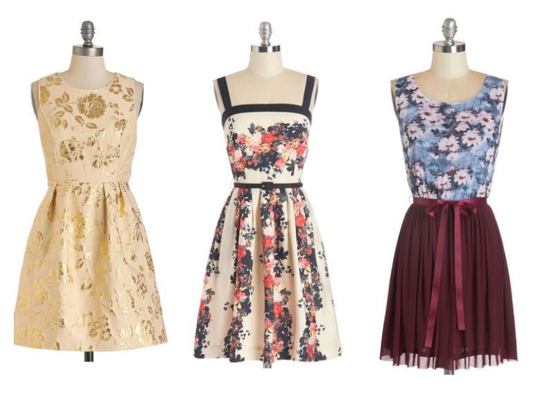 Floral Style Bridesmaid Dresses