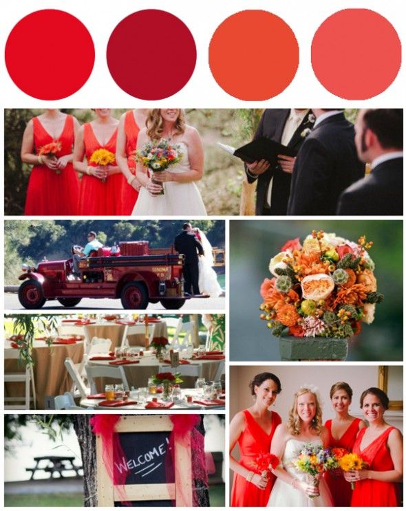 Poppy Wedding Color Palette