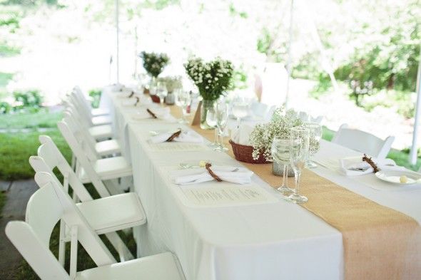 Garden Wedding Reception Tables