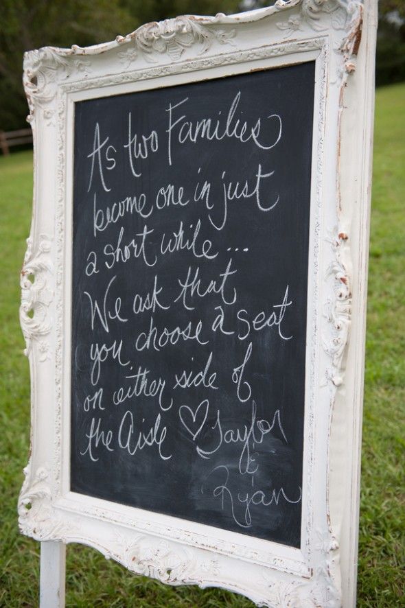 Country Wedding Ceremony Sign