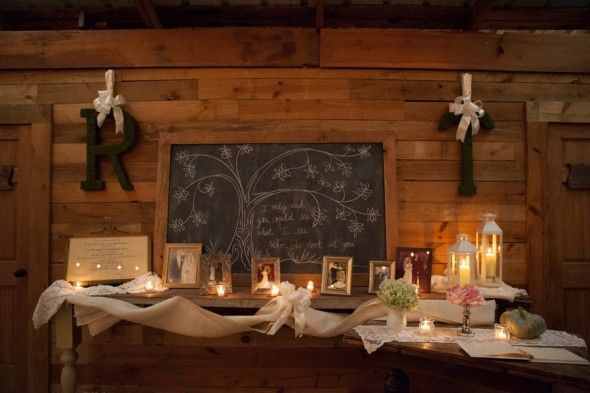 Southern Wedding Barn Chalkboard