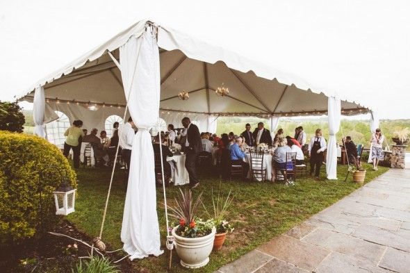 Tented Outdoor Wedding Reception
