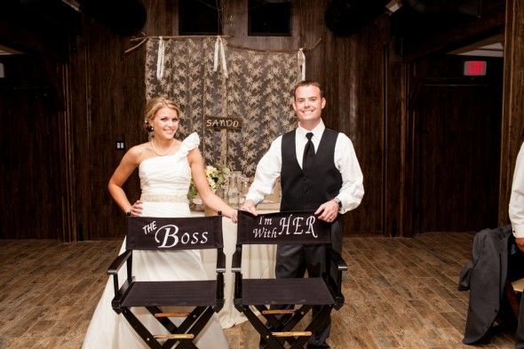 Winery Wedding Bride + Groom Seats