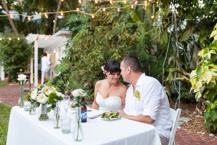 Outdoor Wedding Reception Sweetheart Table