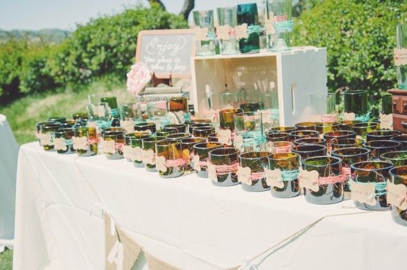 Ranch Wedding Glasses as Favors