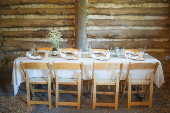 Rustic Wedding Reception Table