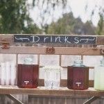 Country Wedding Drinks Station
