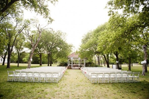 Country Wedding Outdoor Ceremony Site