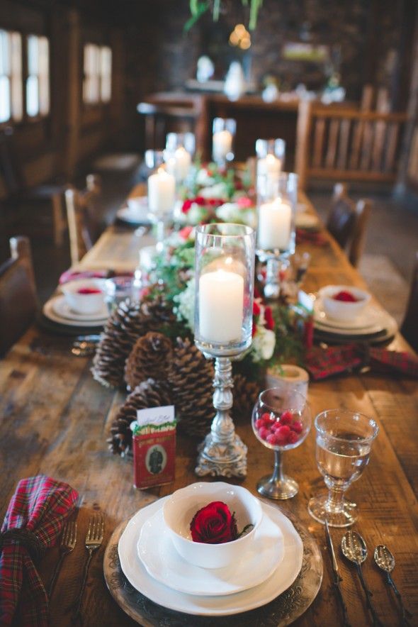 Holiday Rustic Wedding Table