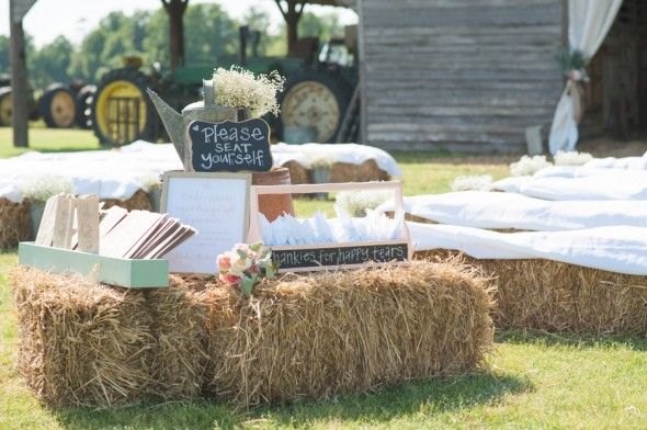 Barn Wedding Outdoor Ceremony