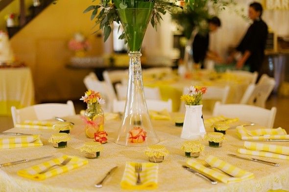 Country Wedding Reception Tables