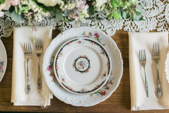 Country Wedding China Place Setting