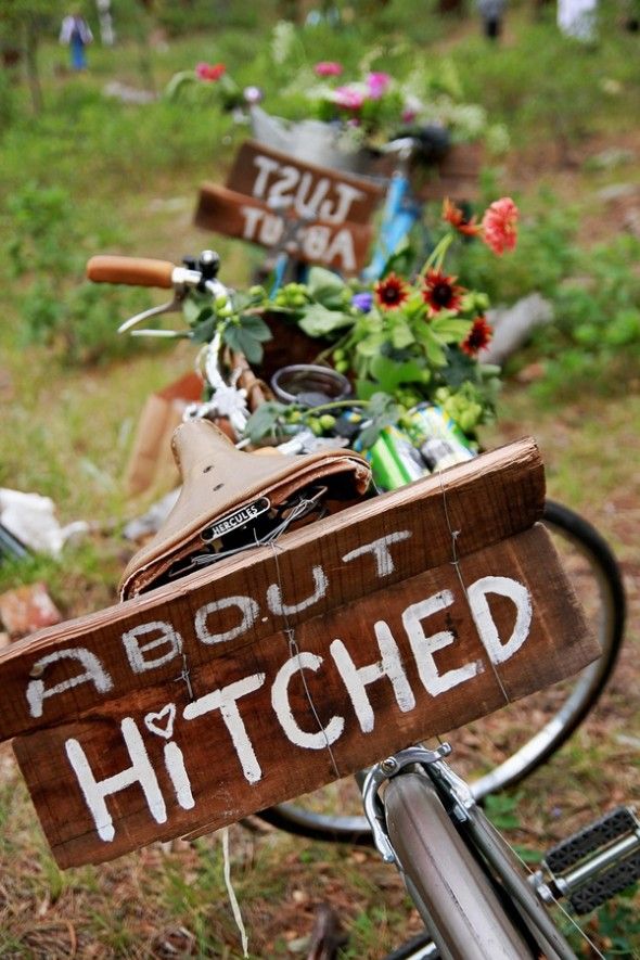 Hitched Sign On Bike