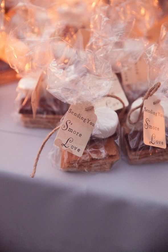 S'more Wedding Favor Tags