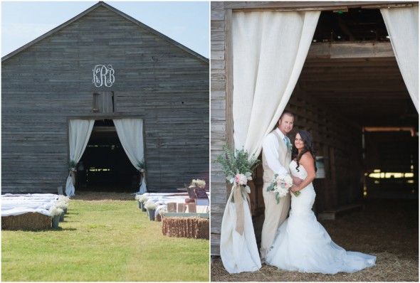 Outdoor Barn Wedding Ceremony Location