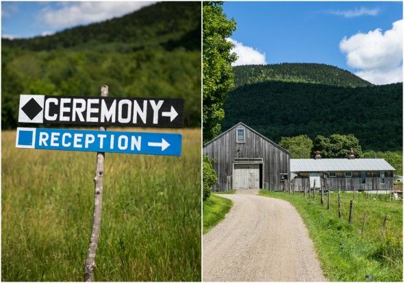 Country Ceremony and Reception Signs