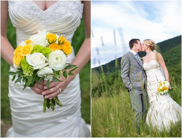 Country Wedding Yellow and White Bouquet