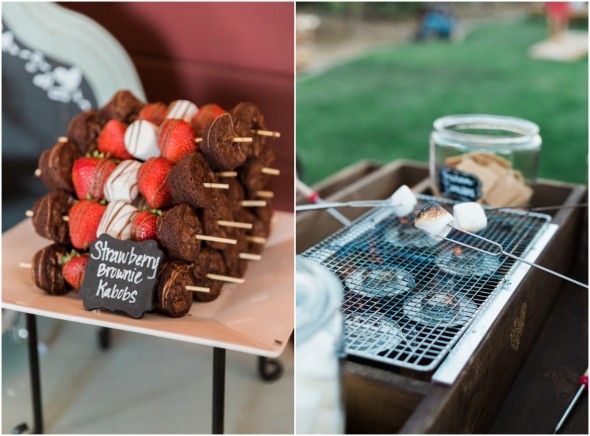 Country Wedding Desserts and S'mores