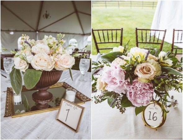 Elegant Table Numbers & Centerpieces