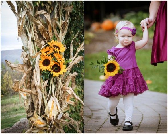 fall Sunflower Wedding