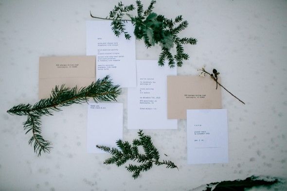 Winter Rustic Wedding Invitations