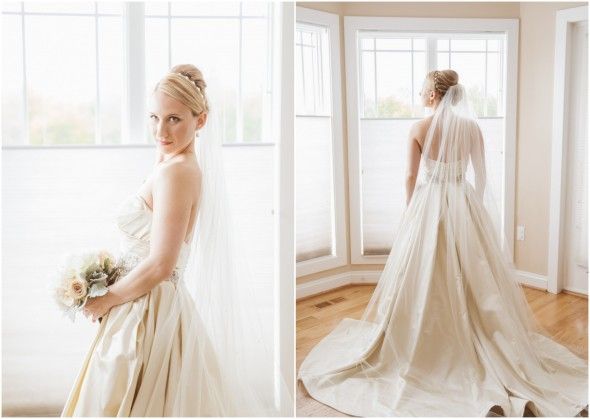 Elegant Wedding Dress and Veil