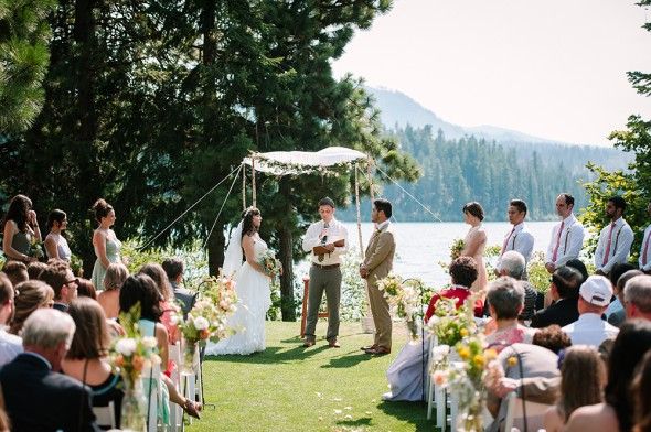 Wedding At Campground By Lake
