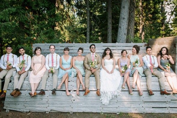 Rustic Style Wedding Party