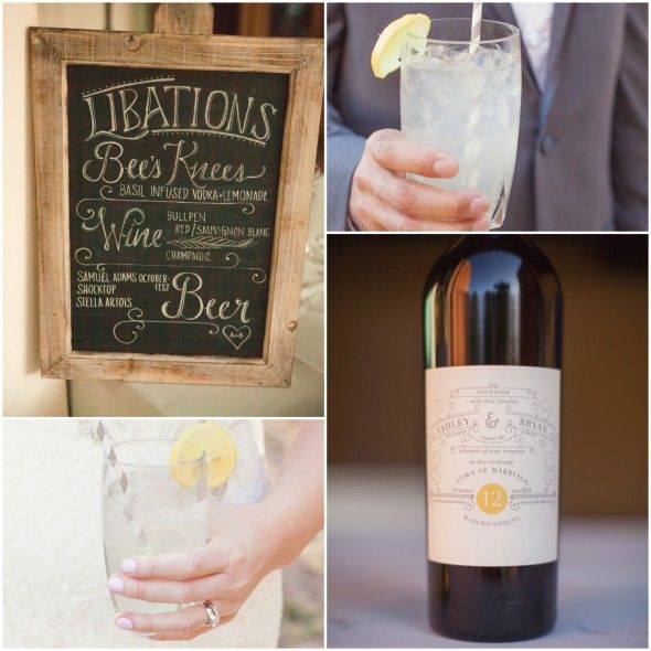 Custom Wedding Wine and Drinks
