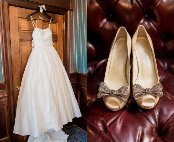 Wedding Gown & High Heels