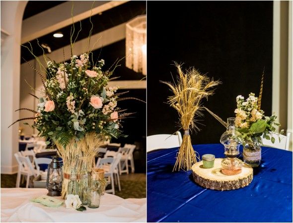 Wheat Wedding Centerpieces