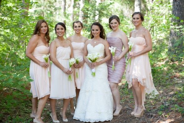 Soft Bridesmaid Color Dresses
