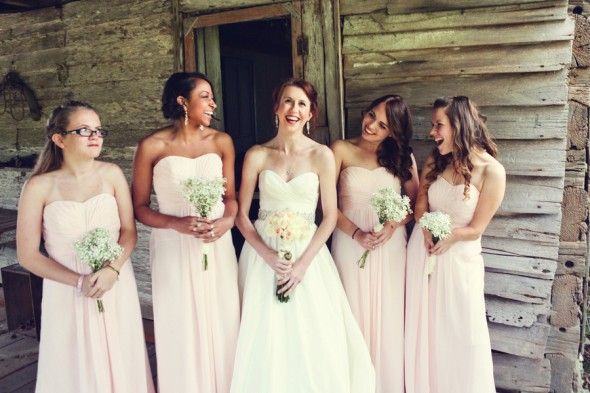 Light Pink Bridesmaid Dresses