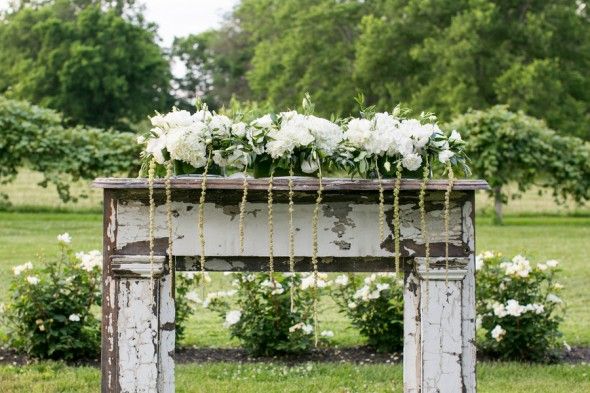 Southern Wedding Outdoor Ceremony Decor
