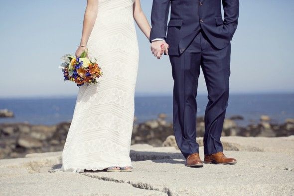 Maine Coastal Wedding Bride + Groom