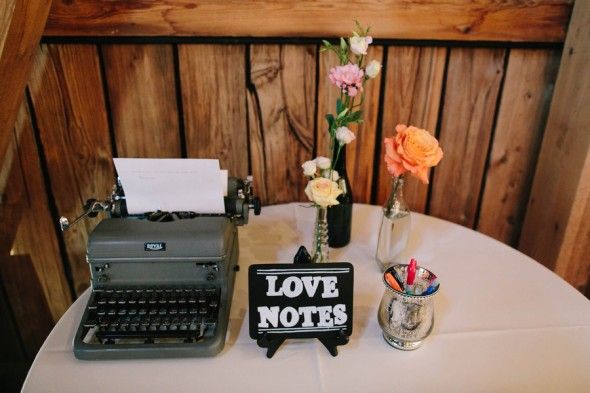 Barn Wedding Reception Leave a Note