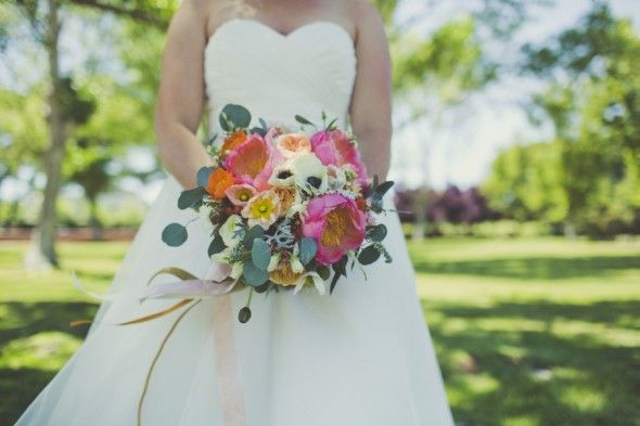 California Bride's Colorful Bouquet