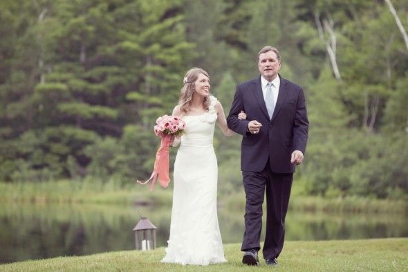 Vermont Country Bride & Her Father