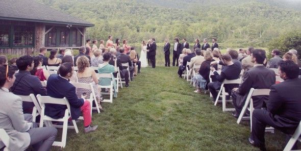 Rustic Vermont Outdoor Wedding Ceremony