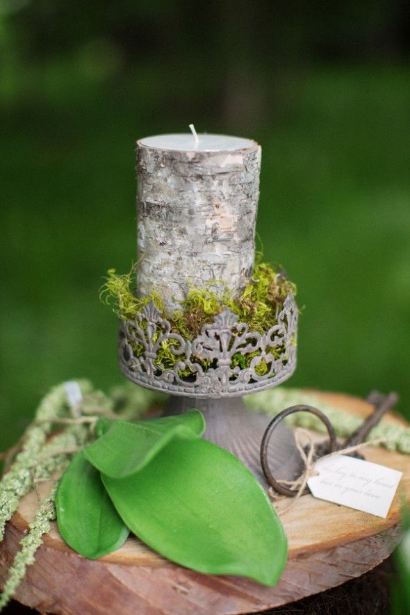 Birch Candle For Wedding