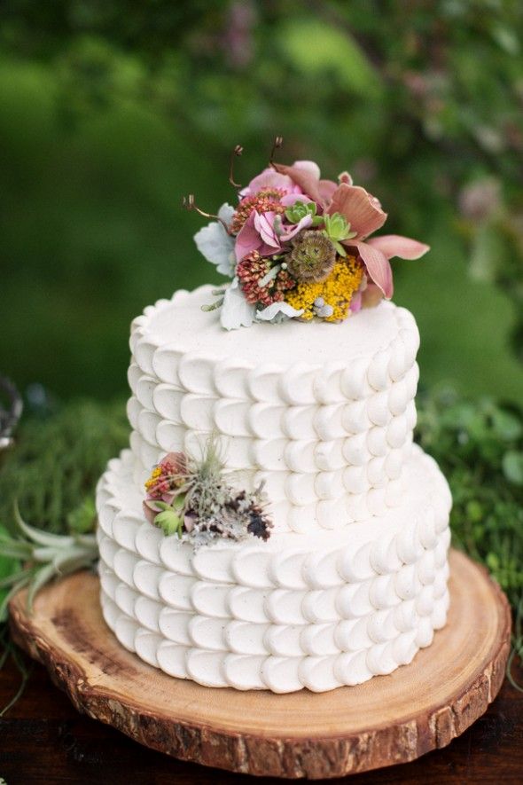 Rustic Woodland Wedding Cake