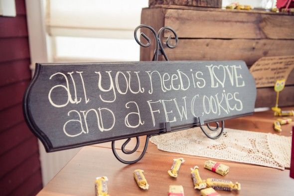 Country Wedding Cookie Table