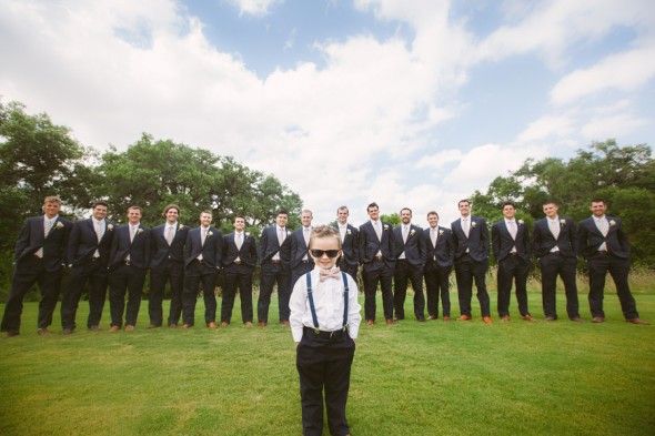 Groomsmen in Suits at Texas Wedding 