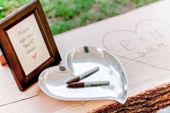 Wedding Guest Book, a Bench for Good Wishes